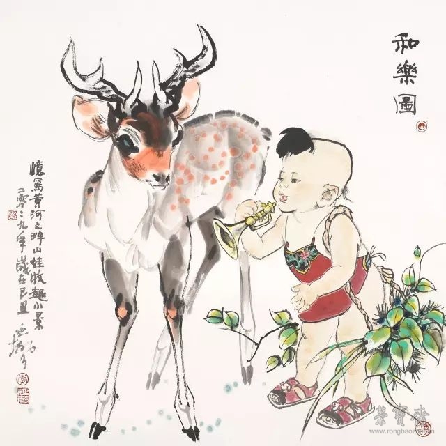 荣宝斋｜赏鹿鸣、听古琴、品佳茗于《呦呦鹿鸣——李延声中国画作品展 》