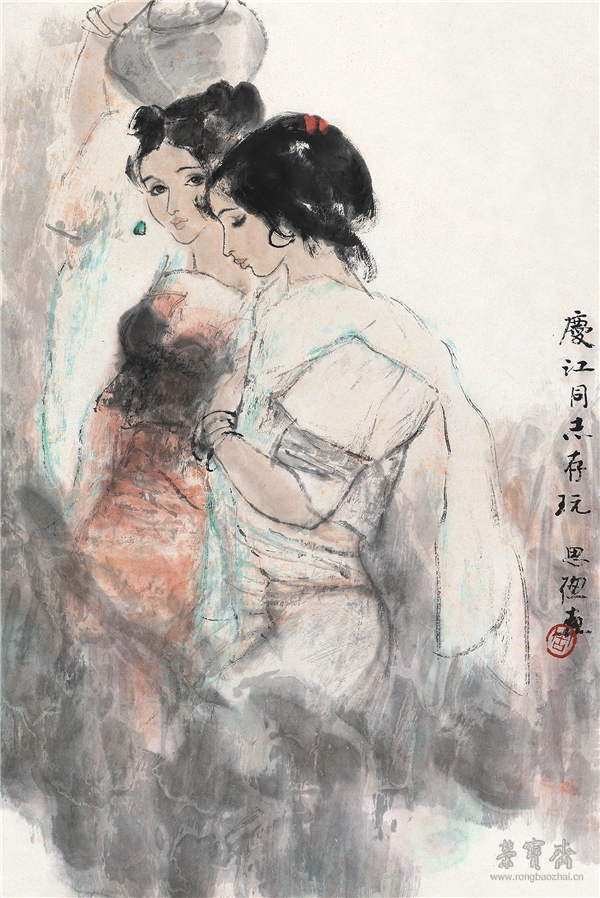 周思聪(1939-1996)  少女