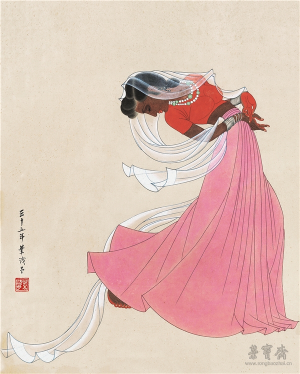 叶浅予(1907-1995)  印度舞