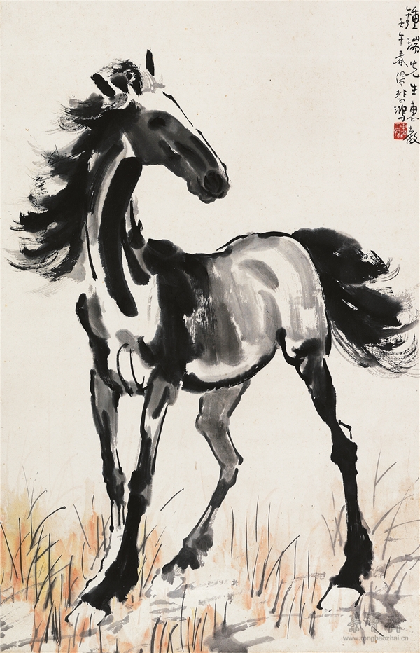 徐悲鸿(1895-1953)  立马图