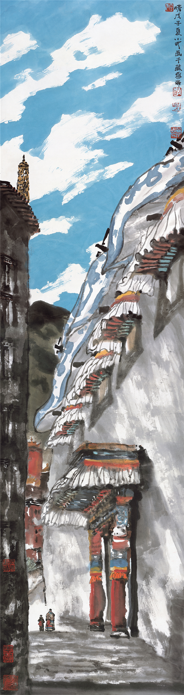 9、《晴》 2008年 179×48cm_副本