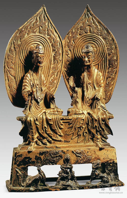 北魏熙平三年(518) 镏金铜释迦多宝二佛像 法国吉美博物馆藏