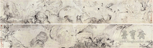 清 石涛 十六应真图 598.8cm×46.4cm 1667 美国大都会博物馆藏