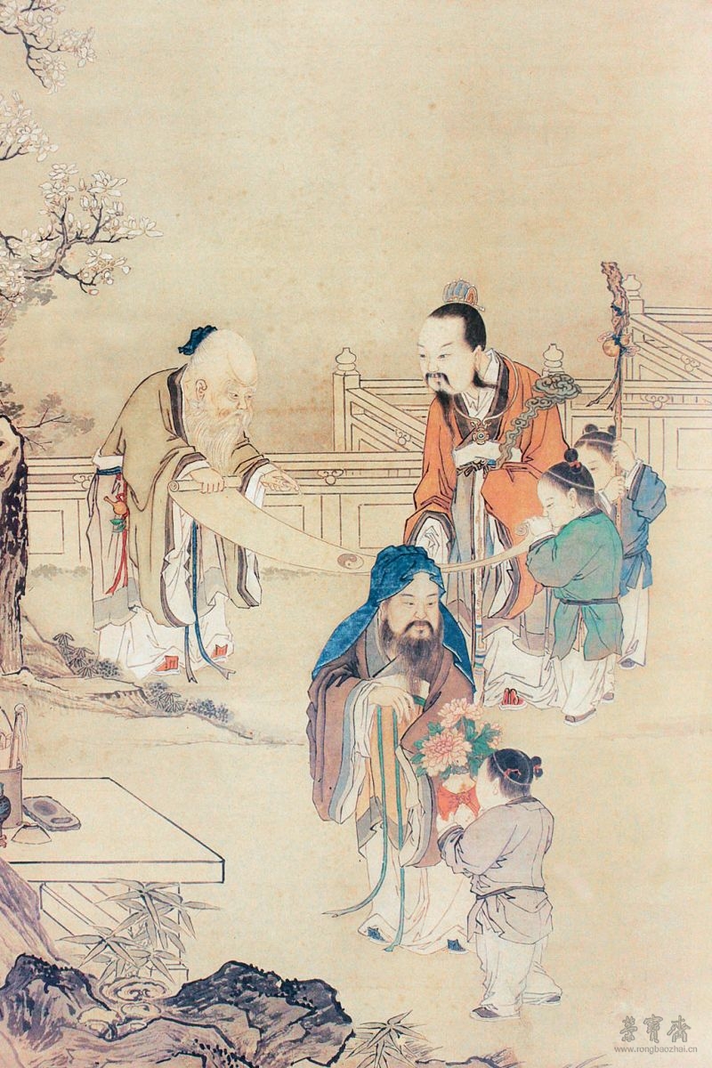 清 庄豫德 人物图 88.2cm×142.1cm 故宫博物院藏