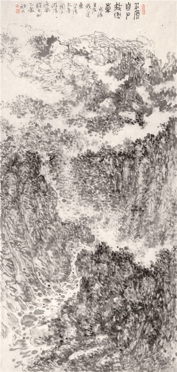 水源自左我向东122x59cm 2015年