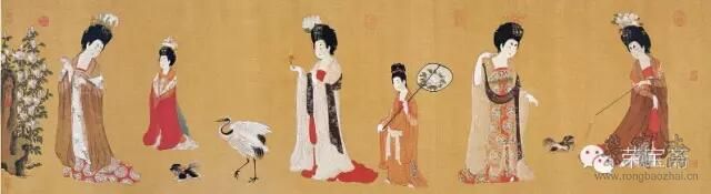 木版水印 周昉《簪花仕女图》