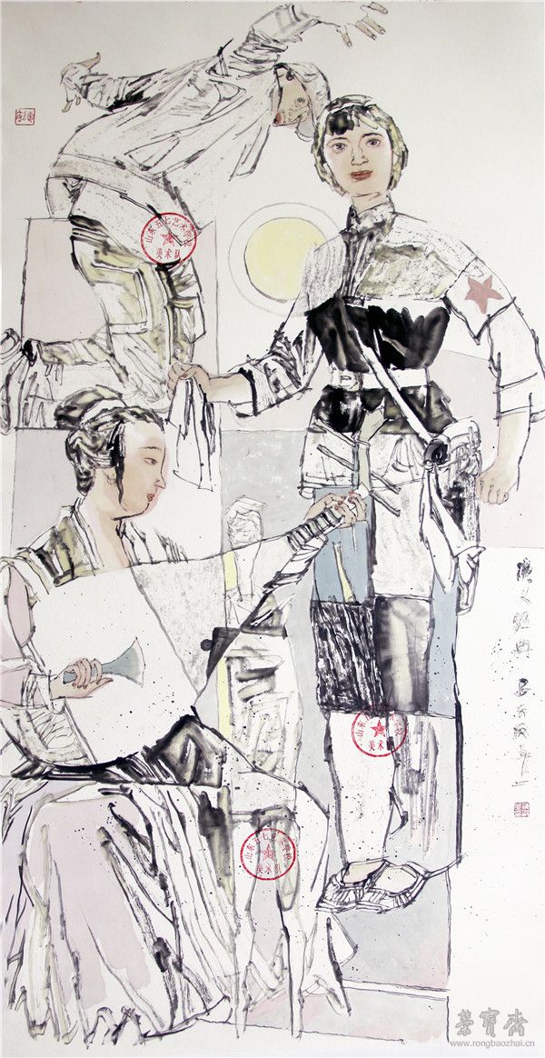 岳海波《演绎经典》97cm×180cm