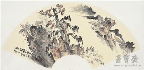 杨华山 月眀抚掌归 纸本设色 2014年