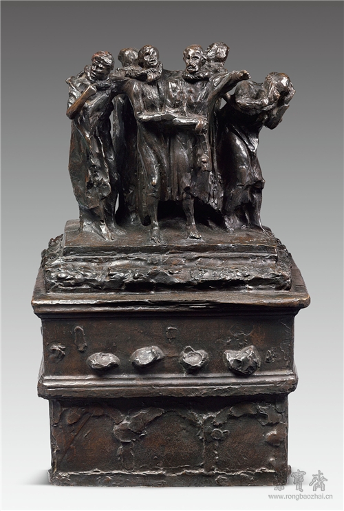 奥古斯特•罗丹 加莱义民纪念像 59.7cm×37.7cm×32cm 青铜  1884 罗丹博物馆藏