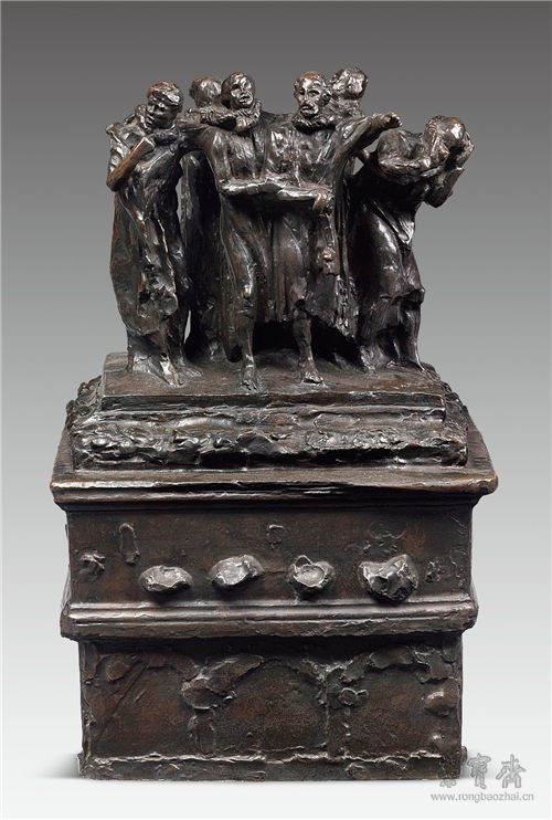 奥古斯特•罗丹 加莱义民纪念像 59.7cm×37.7cm×32cm 青铜 1884 罗丹博物馆藏