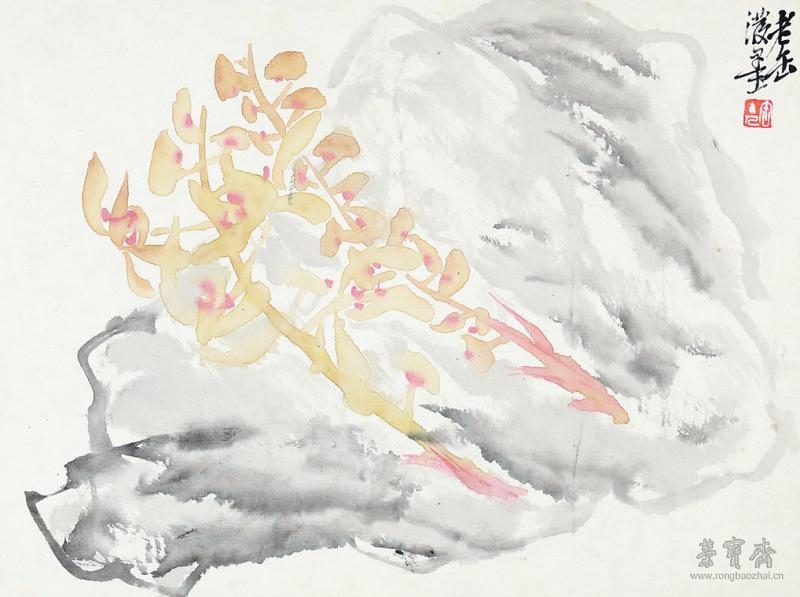吴昌硕 花卉册页之一 38.5cm×21.2cm