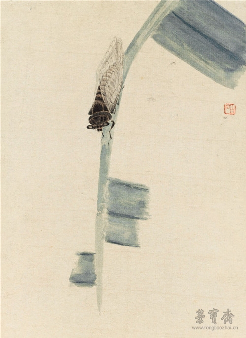 齐白石 草虫册页十二开之一 18.4cm×25.3cm×12 1920 中国美术馆藏