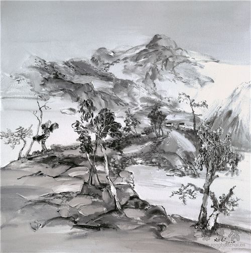 徐里 秋光 100cm×100cm 布面油画 2008年
