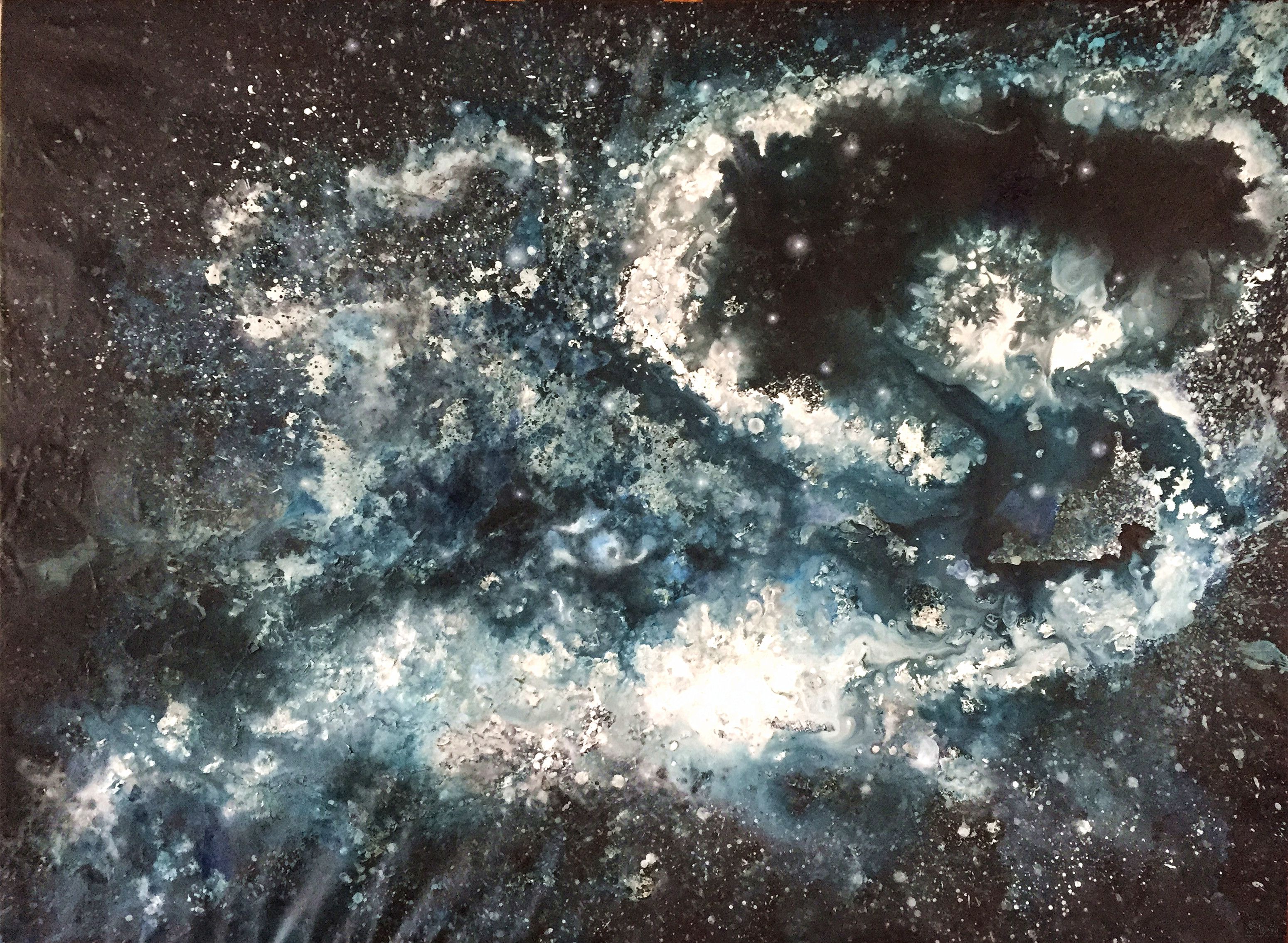 宇宙之光系列—飞逝 170×125cm 布面油画