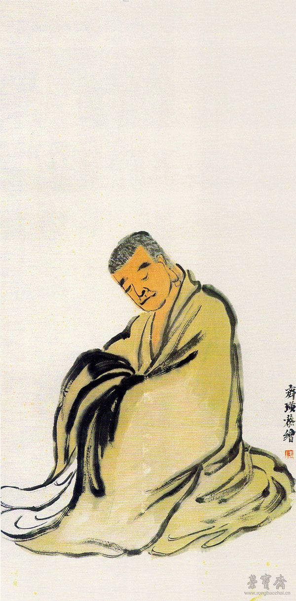 图2 齐白石 罗汉 北京画院藏