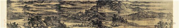 五代 董源(传) 夏山图 49.3cm×313.2cm 上海博物馆藏