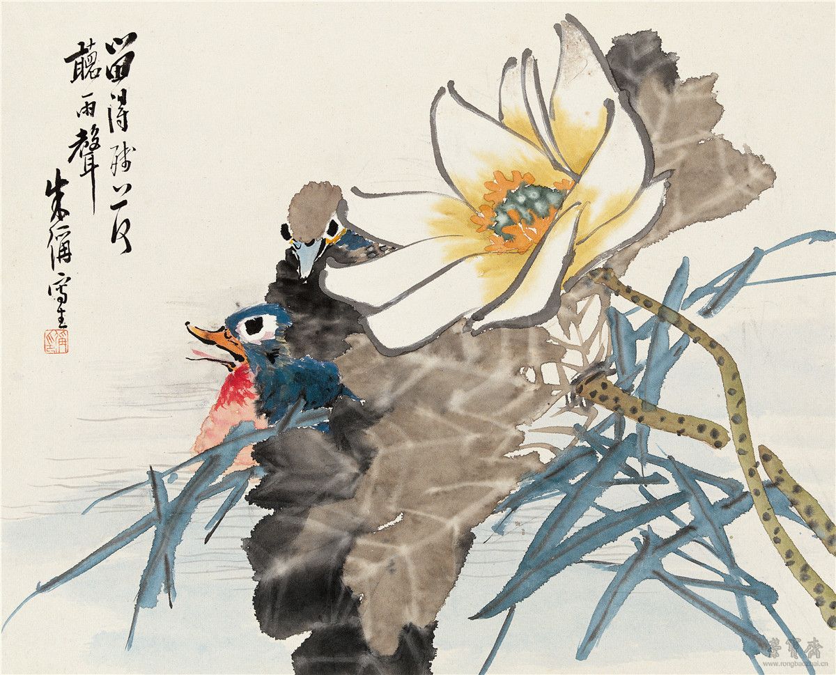 朱偁《花鸟写生册》(12开)26.2cm×36cm 1895年