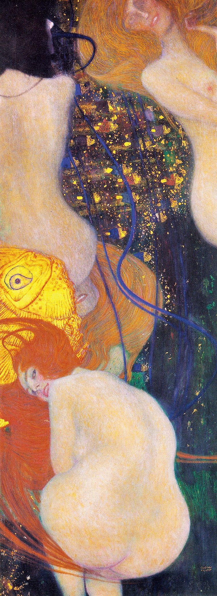 奥地利 克里姆特 金鱼 油画 1901-1902 梭罗杜伦美术馆藏 67cm×181cm