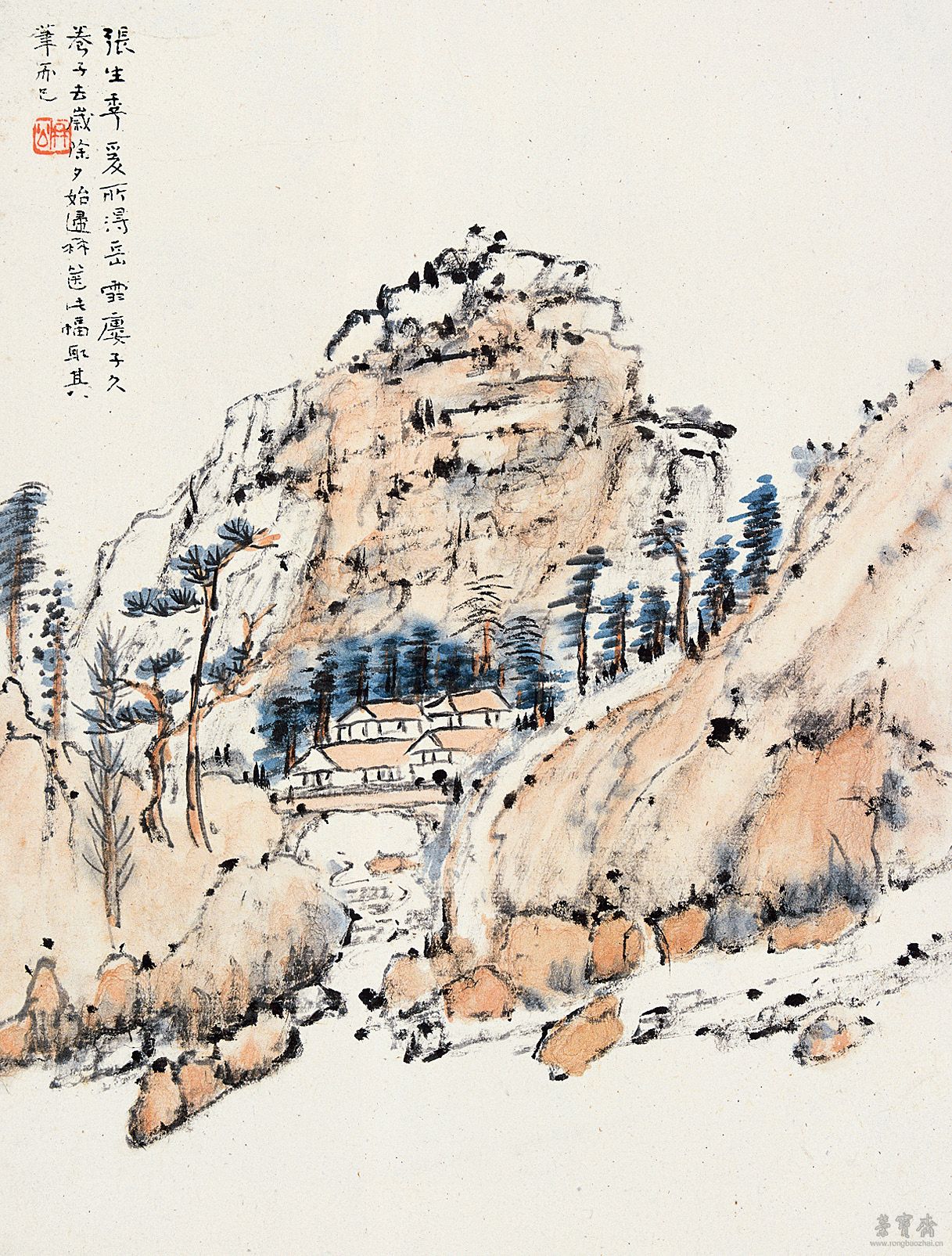 曾熙临摹张大千藏画 1926