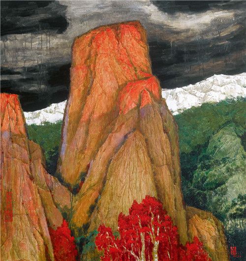 闻立鹏 阳光总在风雨后 油画 150cm×160cm 2011