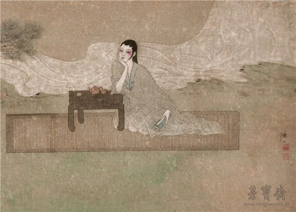 陈川 秋野之一 99cm×33cm 纸本工笔 2015(局部)
