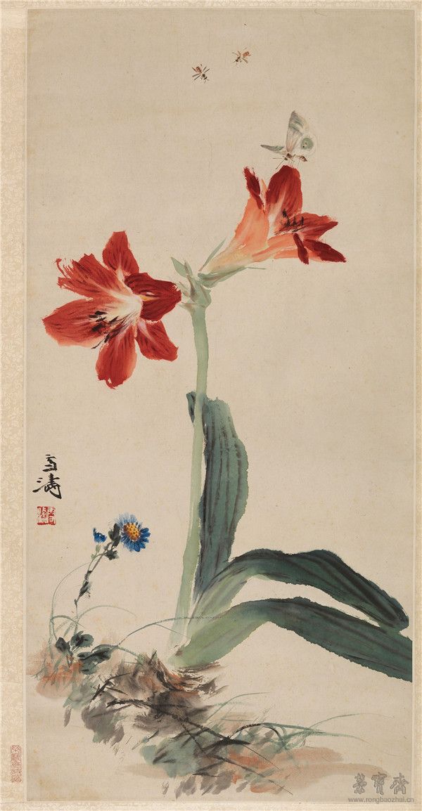 柱顶红 79cm×38.5cm