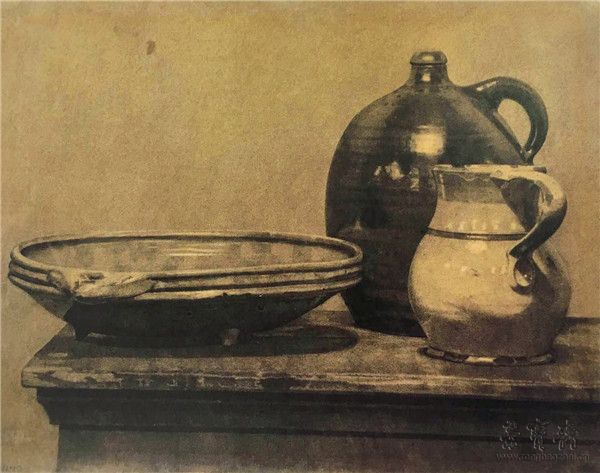 德·库宁 静物：碗、水罐和水壶 纸上素描 62cm×48cm 1921 美国大都会博物馆藏