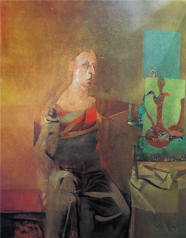 德·库宁 装玻璃的工人 布面油画 111cm×137cm 1940 美国大都会博物馆藏