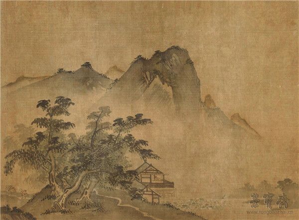 南宋 马远 山水图 38.3cm×28.2cm 日本东京国立博物馆藏
