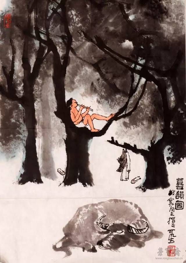 Lot 182 李可染 暮韵图 68cm×46cm