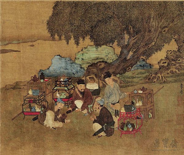 前蜀 李昇(传) 货郎图 27cm×20cm 故宫博物院藏