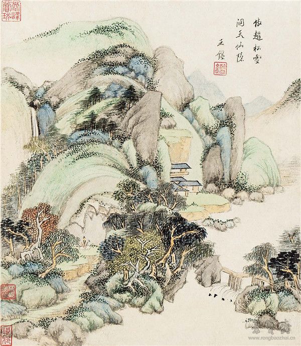 清 王鉴《仿宋元各家山水册》八开之七