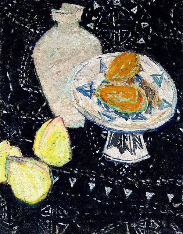 罗尔纯 静物 布面油画 32cm×41cm 1978
