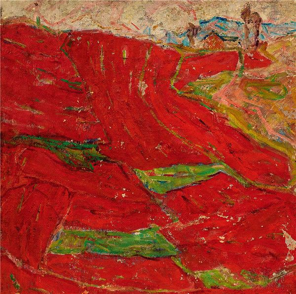 罗尔纯 红土 布面油画 73.5cm×73.5cm 1980 中国美术馆藏