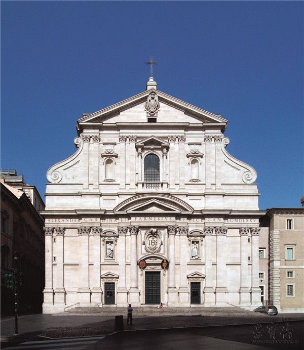 della porta)耶稣会教堂立面 1568—1584 年 罗马 摄影 alessio