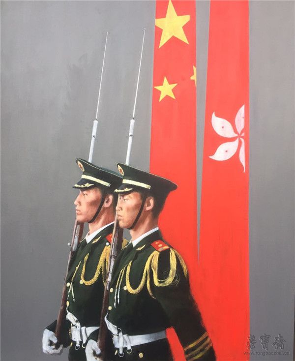 赵以夫  共和国卫士　油画 152cm×122cm
