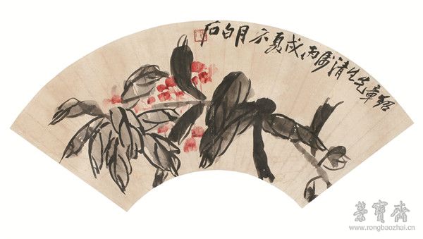 齐白石《风仙花》