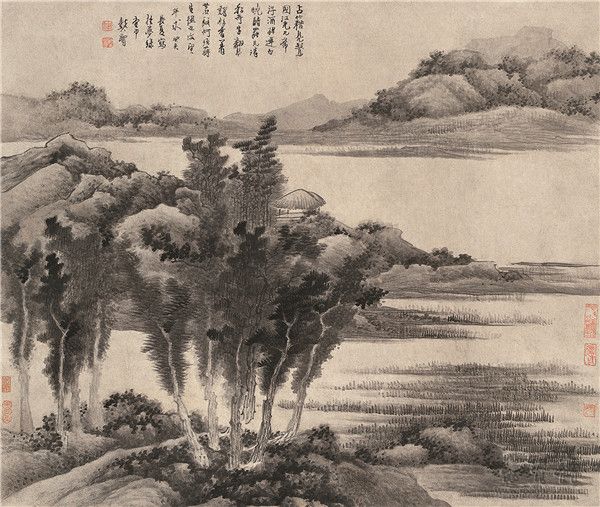 龚贤《山水图》