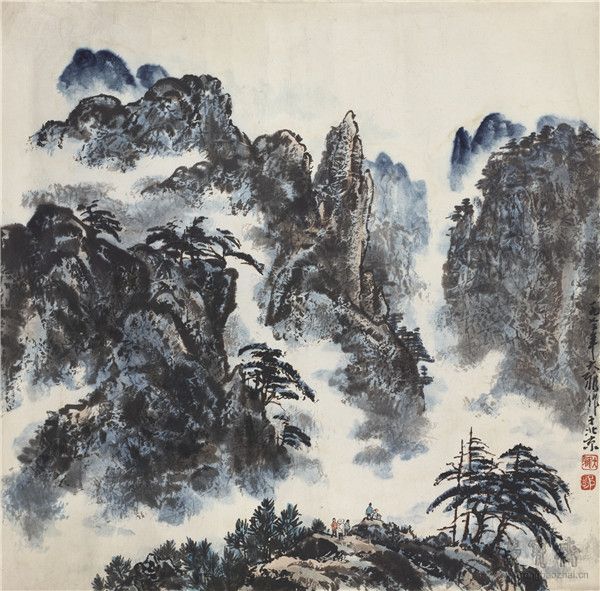 邹雅　《登山》