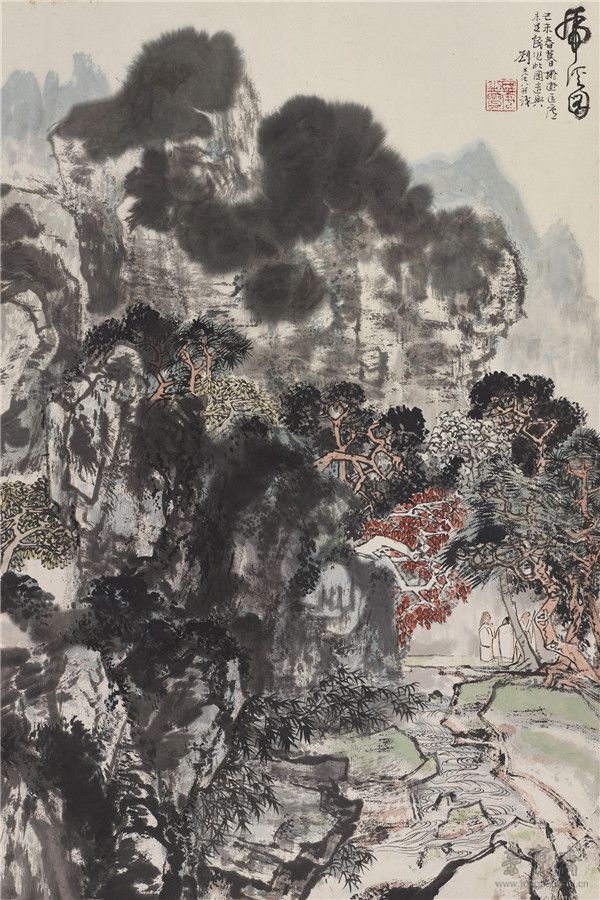刘旦宅 《虎溪图》