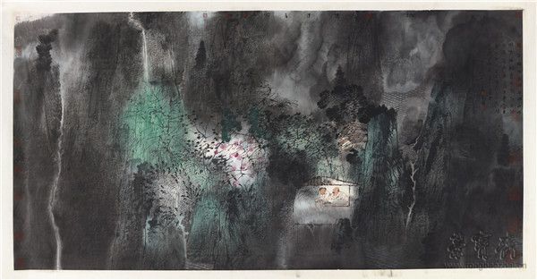 卢禹舜 《桃花溪诗意图》