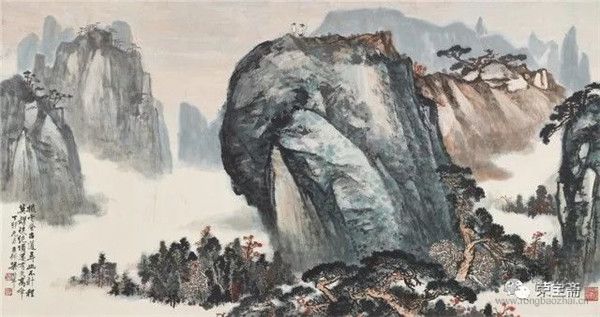 梁树年 《拨云登古道》
