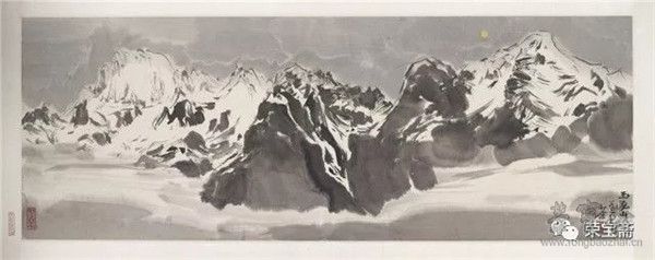 吴冠中 《玉龙雪山》