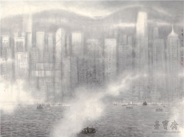 香港 早晨 95cm×140cm 2015