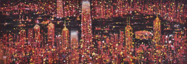 吉祥香港(二) 34cm×98cm 2017