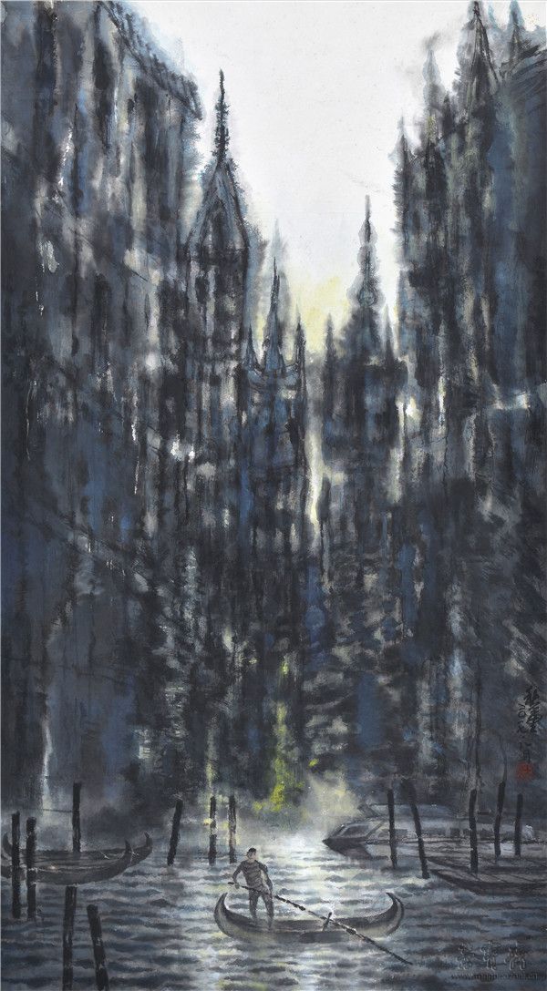 威尼斯印象(一) 120cm×67cm 2017