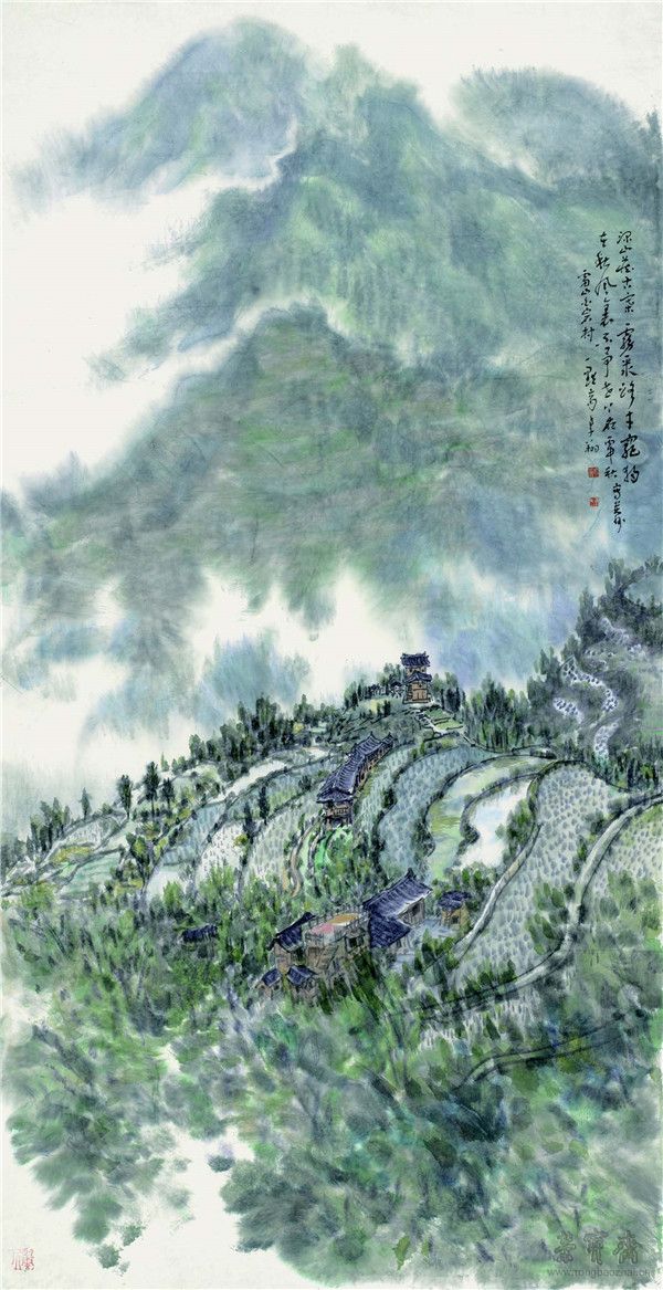 笃守虚静写烟云李翔的山水画