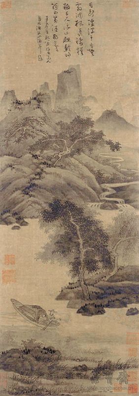 元 吴镇 渔父图 故宫博物院藏