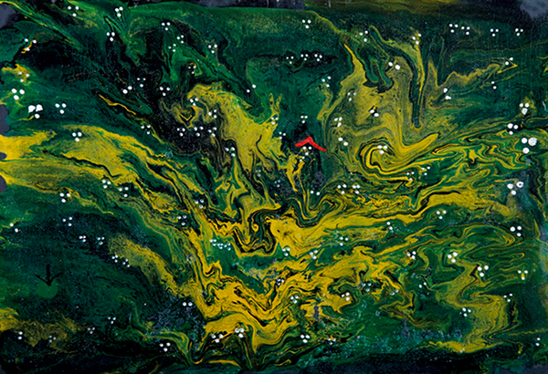 日记系列之二 26cm×37cm 纸面油彩 1970 年