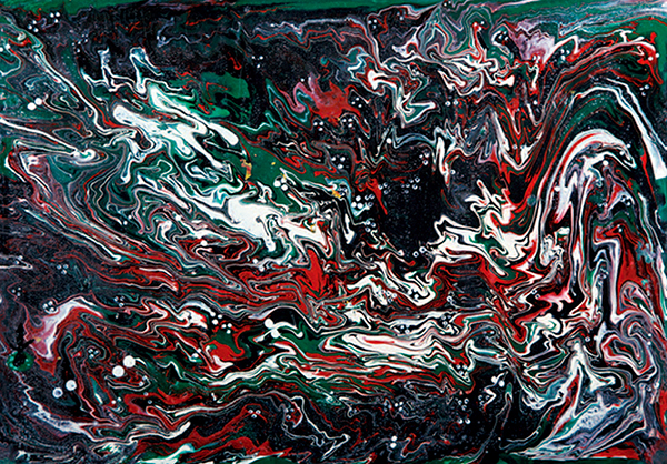 日记系列之三 26cm×37cm 纸面油彩 1970 年